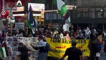 Halk ve yönetim aynı düşünmüyor! New York'ta Filistin'e destek gösterisi yapıldı