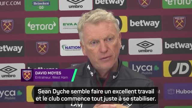 West Ham - Moyes déçu pour son ancien club Everton