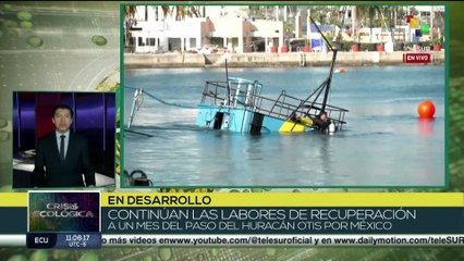 México: Continúan labores de recuperación a un mes del paso de Otis por Acapulco