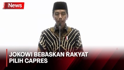 Jokowi Bebaskan Rakyat Pilih Calon Presiden yang Terbaik
