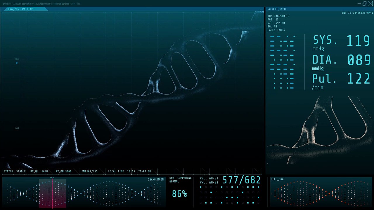 3D Animation Graphic Of Human DNA On Computer Screen. - video Dailymotion