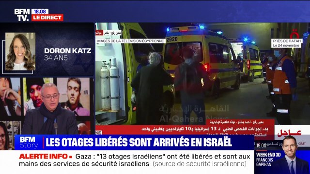 Ce serait entrer dans le jeu du Hamas que d'accepter une espèce de concurrence entre les familles : Olivier Jaoui, cousin de trois otages franco-israéliens, réagit à la première libération d'otages par le mouvement islamiste
