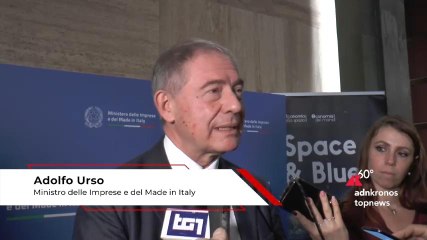 Economia, ministro Urso: "Spazio e mare futuro industriale Paese"