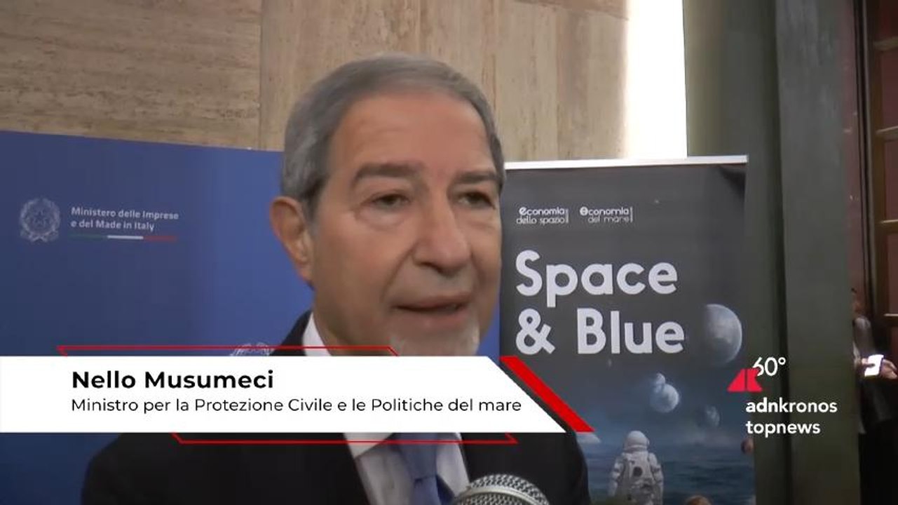 Economia, ministro Musumeci: "Spazio e mare settori che vedono Italia protagonista"