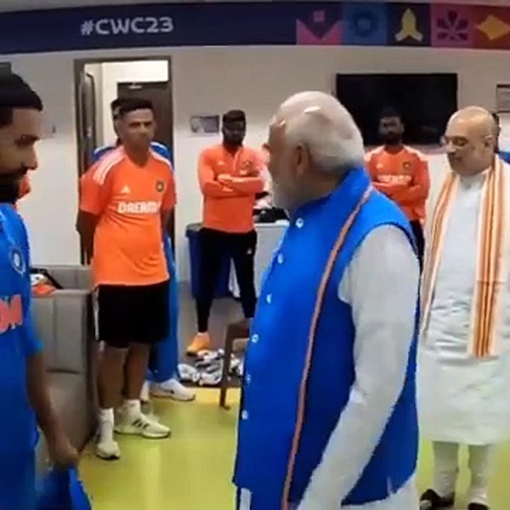 Prime Minister Modi and India cricket team