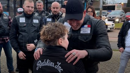 Nattan, 13 ans et harcelé au collège, escorté par des motards venus le soutenir