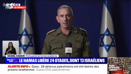 Daniel Hagari (porte-parole de l'armée israélienne): "Le retour des otages est notre préoccupation"