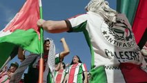 Club de fútbol Palestino de Chile homenajea a víctimas palestinas
