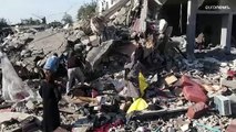 شاهد: لقطات جوية تُظهر حجم الدمار في شرق مدينة خان يونس بقطاع غزة