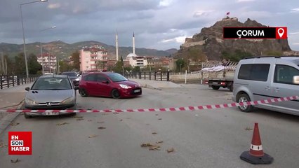 Çorum'da arazisinden geçen yolu mahkeme kararıyla kapattırdı