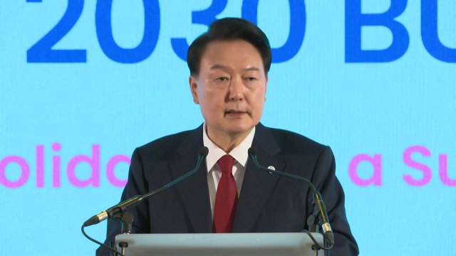 尹 전쟁 폐허서 한강의 기적...부산엑스포 통해 공유하겠다 / YTN