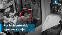 Agreden a conductora de autobús tras incidente de tránsito