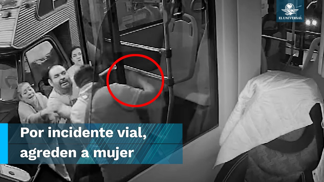 Agreden a conductora de autobús tras incidente...