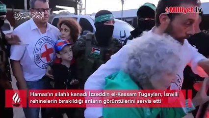 Hamas rehineleri bıraktığı anları paylaştı