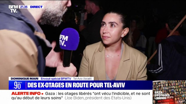 J'espère qu'ils auront toute l'aide pour commencer une vie nouvelle : Des habitants de Tel-Aviv se rassemblent pour accueillir les premiers otages libérés par le Hamas