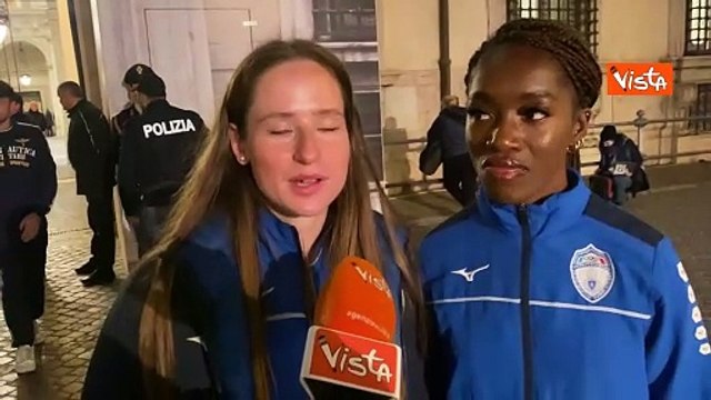 Violenza su donne, due giovani atlete delle Fiamme Azzurre a Palazzo Chigi: Un segnale importante