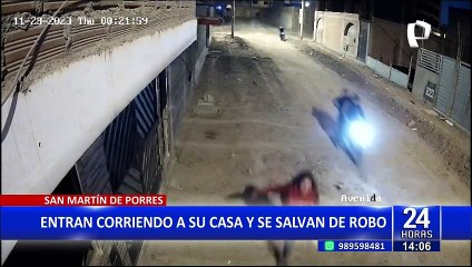 SMP: Familia se salva de robo corriendo hasta su vivienda