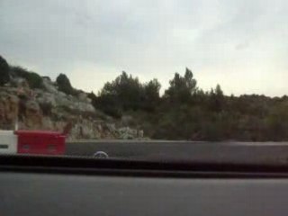 voyage en voiture sur la route de sigean