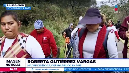 Colectivos de Madres buscadoras recorren el Ajusco