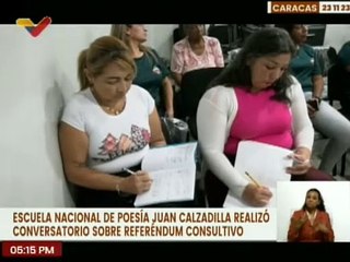 Caracas | E.N. de Poesía Juan Calzadilla realiza foro informativo sobre el Territorio Esequibo