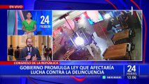 Gobierno promulga ley que afectaría lucha contra delincuencia