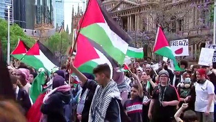 NSW high school students march for Gaze ceasefire
