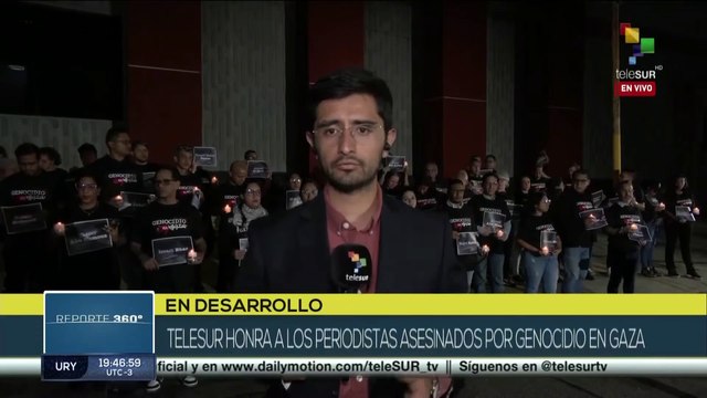 TeleSUR honra a periodistas asesinados por genocidio israelí en Gaza