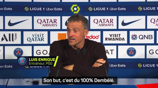 Luis Enrique très élogieux envers Ousmane Dembélé