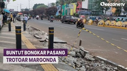 Bongkar Pasang Trotoar Jalan Margonda, Pemkot Depok Panen Kritikan