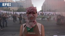 Cientos de chilenas marchan contra la violencia machista al grito de 