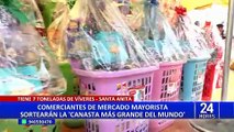 Santa Anita: mercado arma la canasta navideña más grande del mundo