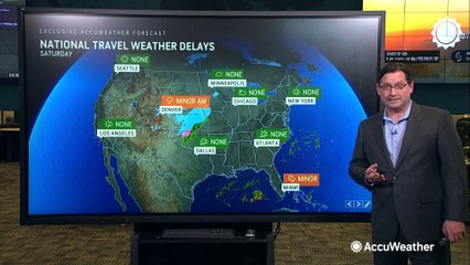 Here's where the weather could cause travel delays this Saturday