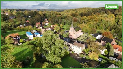 Le Brabant wallon vu du ciel : Le petit village de Bonlez