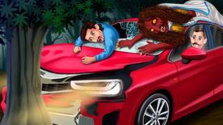 चुड़ैल का Accident _ Highway Par Chudail _ Hindi Horror Story _ Stories in Hindi _ Hindi Kahaniya |HORROR ANIMATION HINDI TV