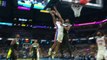 Pistons rookie Ausar Thompson slams two-hand dunk on Myles Turner