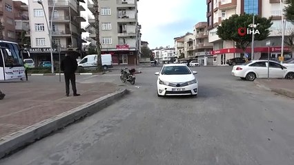 Antalya'da motosiklet ile otomobil çarpıştı: Motosiklet sürücüsü ağır yaralandı