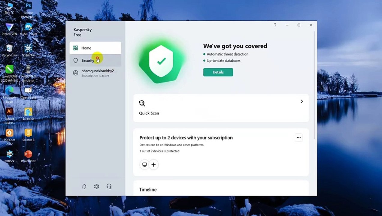 Disable Self-Defense Kaspersky