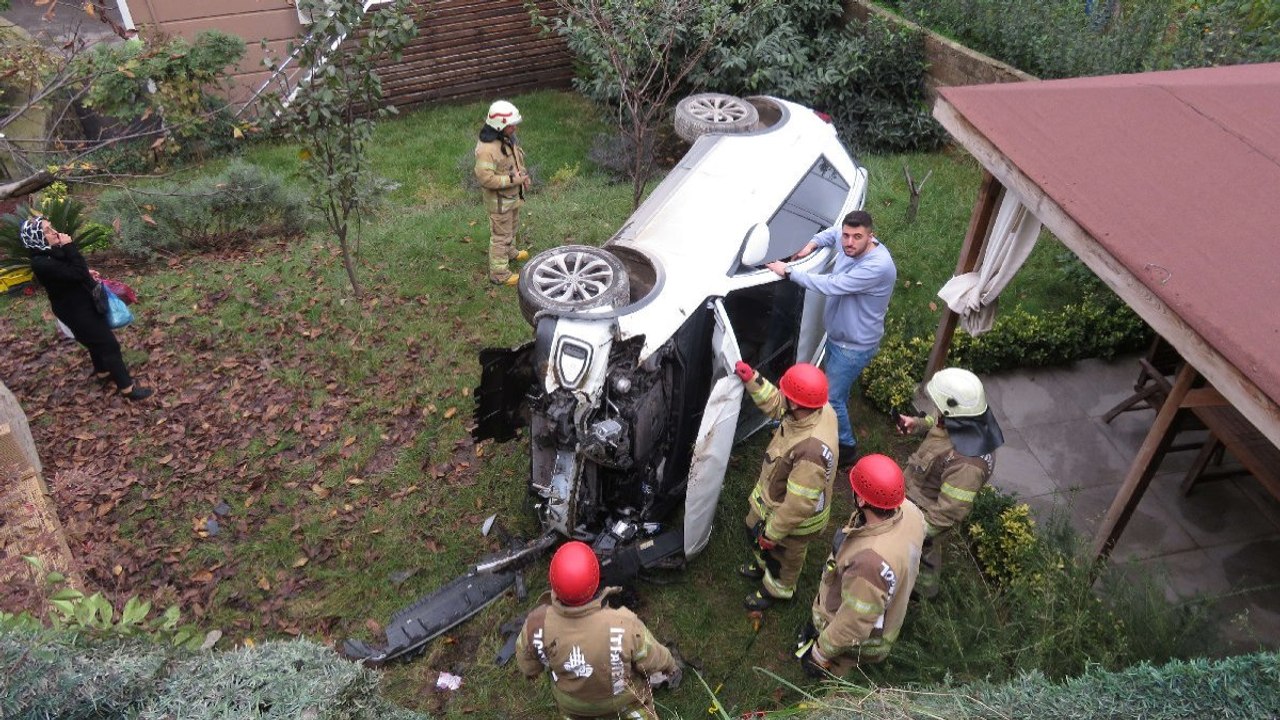 4 metre yüksekten bahçeye uçtu, ‘Yine ölmedik çok şükür’ dedi