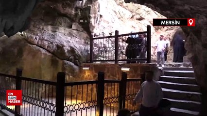 Türkiye'nin güneyindeki mağaralar ziyaretçilere mistik bir ortam yaratıyor