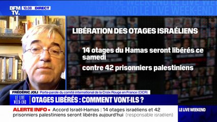 Libération des otages: "On espère que le même résultat sera obtenu aujourd'hui et dans les jours qui vont suivre", affirme le porte-parole du CICR
