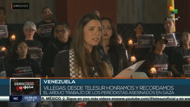 teleSUR rinden tributo a periodistas asesinados por Israel