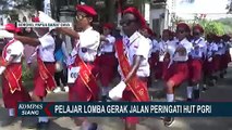 Peringati HUT ke-78 PGRI, Ratusan Pelajar di Kota Sorong Antusias Ikuti Lomba Gerak Jalan