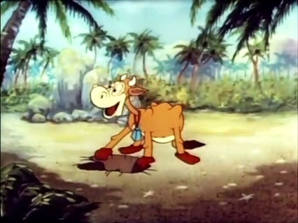 Molly Moo Cow And Robinson Crusoe (1936) | Burt Gillett And Tom Palmer | Rainbow Parade Cartoon | 2d Animation Old Cartoon Film