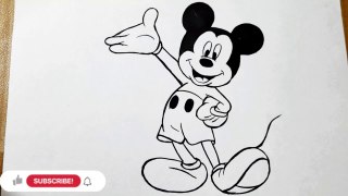 How To Draw Mickey Mouse Easy Step By Step