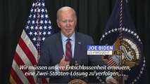 Nahost: Biden wirbt für Zwei-Staaten-Lösung