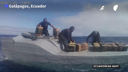 Ecuador seizes about five tons of drugs from narco sub in Galapagos