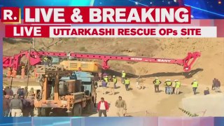 Uttarkashi Tunnel Operations_ Drilling Halted, Machine Stuck In The Tunnel