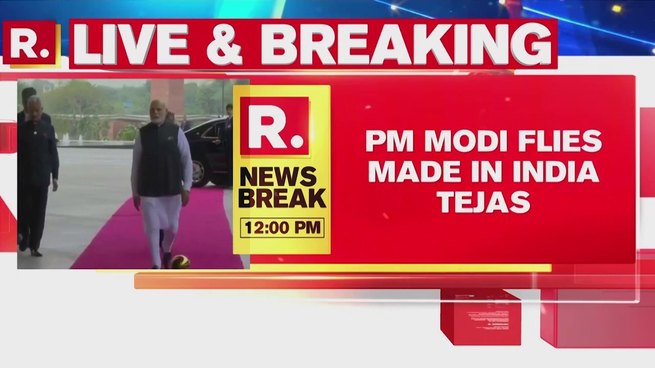 Prime Minister Narendra Modi Flies 'Make In India' Multi-Role Combat Aircraft In Bengaluru
