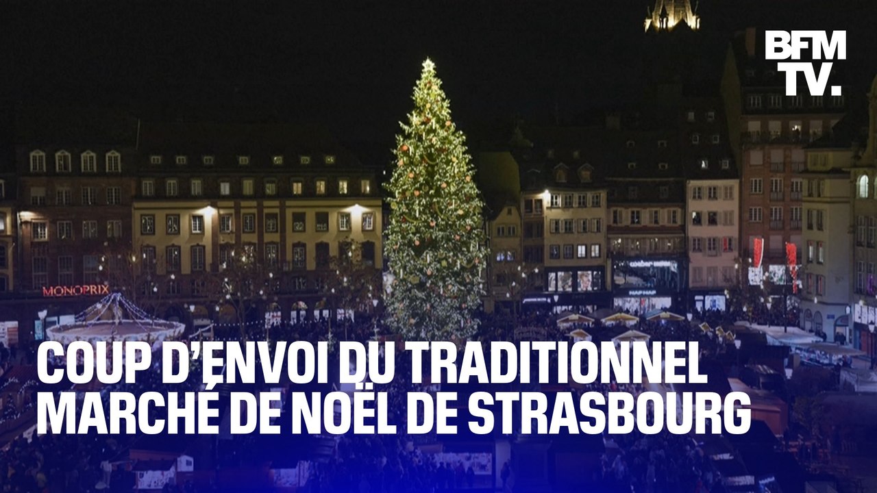 "C’est la magie de Noël"  L’illumination du sapin de Noël de Strasbourg marque le coup d’envoi du traditionnel marché de Noël