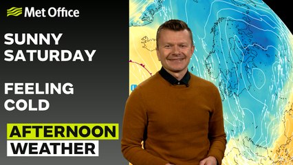Met Office Afternoon Weather Forecast 25/11/23 - Plenty of crisp sunshine
